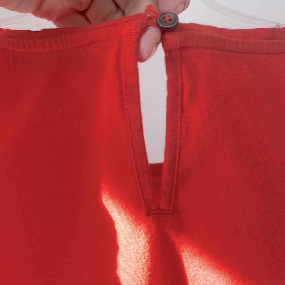 LOFT XSP Red/Orange Lacey Tank Top - Picture 6 of 8